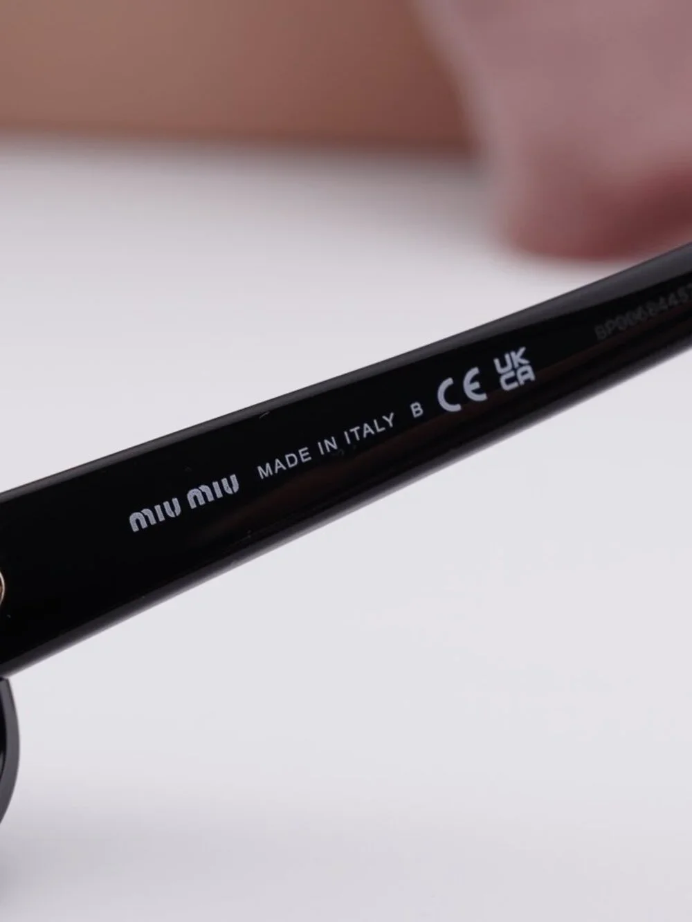 Miu Miu MUB13S 16K08Z Rectangle Sunglasses – Black\Dark Grey